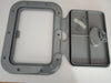 Caravan RV Access Hatch Recessed Handle Nuova Rade 375x275mm GREY