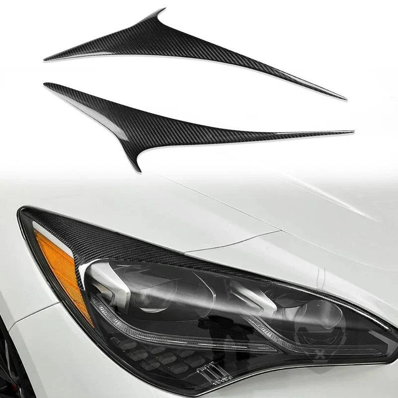 Kia Stinger K8 MS Style 2018-2023 Real Carbon Fiber Headlight Eyebrow Cover