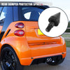 Mercedes-Benz Smart Fortwo 2 x Black Rear Bumper Protector Guards