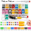 Car Fuses Kit with Puller & Tester Fuses 306Pcs