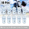 Motorcycle Fixed Screws / 10Pcs / Brake Line Cable Wire