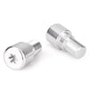 Yamaha YZF R6, R6S 18mm Handle Bar End Grip Plug Silver (1999-2012)