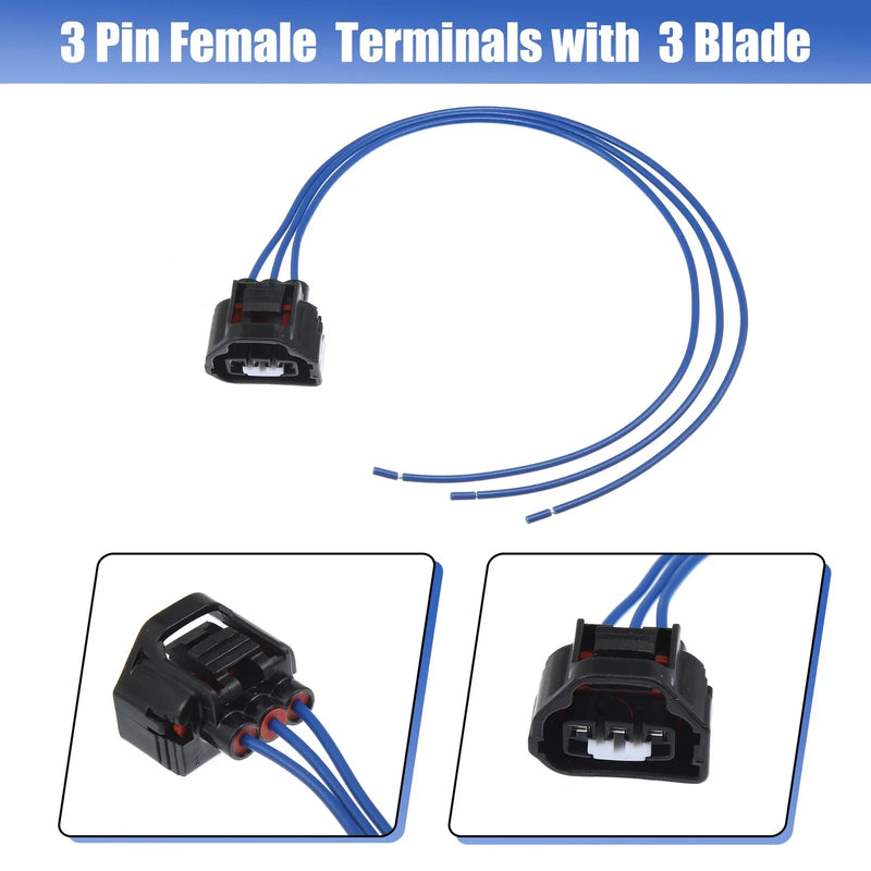 Dodge Jeep Vehicles 3 x Pin MAP TPS Pigtail Electrical Connector (2005-2010)