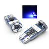 Car Instrument Panel 8 x T10 4014 Blue 15SMD LED Dash Light Bulbs