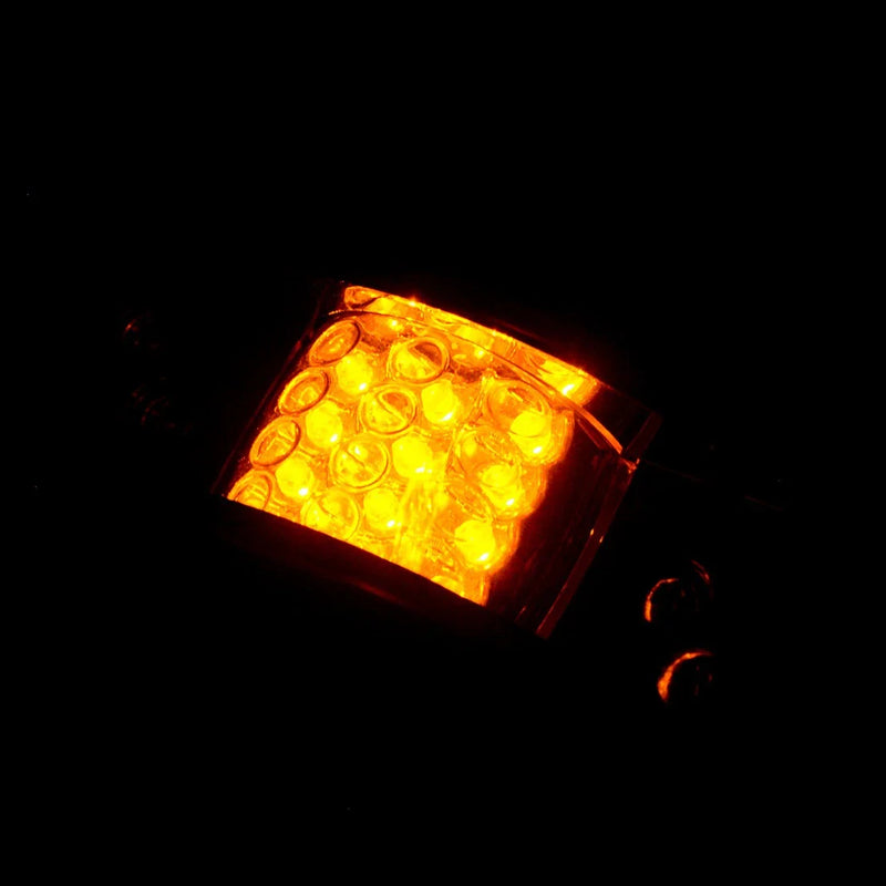 Truck Trailer Side Marker 4x Amber LED Fender Clearance Lights