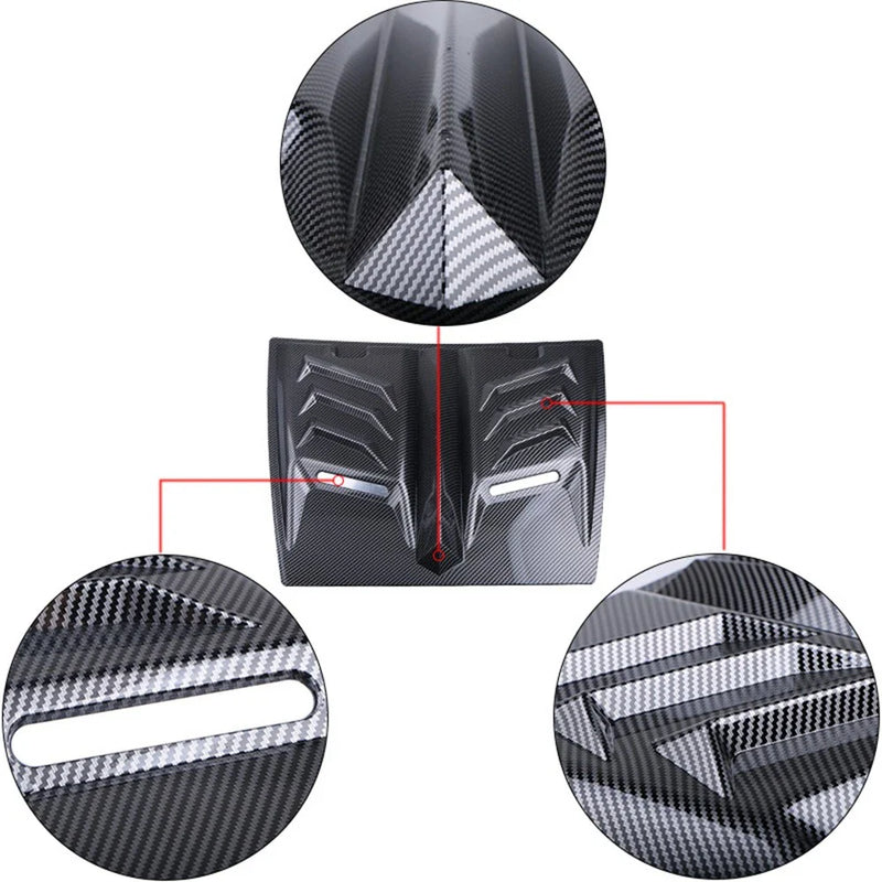 Car Carbon Fiber ABS Hood Vent Scoop Cover (No Year Specified)