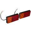 Trailer Truck Brake / Rear Signals Amber+Red LED Tail Lights