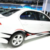 Car Sports Racing Car Body Side Stripe Decal Flame Vinyl Stickers
