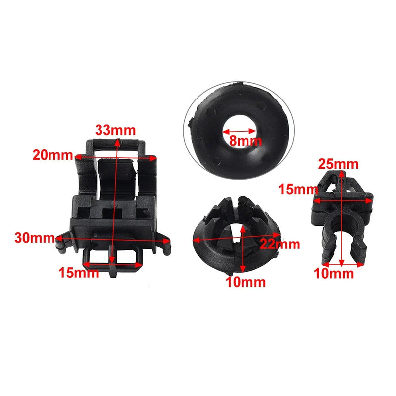 Honda Accord Odyssey Pilot 3 Pcs Hood Support Prop Rod Clips