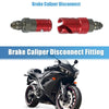 Car Motorcycle Quick Release Disconnect Dry Break Coupling Fitting Red
