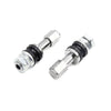 Motorcycle Scooter Tubeless Zinc Alloy Silver Tone Valve Stems / 4pcs /