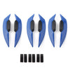 Universal Motorcycle Blue Fairing Winglets Side Spoiler Deflector Air Wings