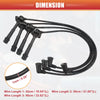 Mazda 626 4 x Spark Plug Wire Ignition Coil Cables (1992-1997)