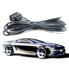 Car Dash Mount AUX Extension Cable 1.5M Dual USB Port Panel Adapter