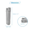 Motorcycle Pair 8mm Aluminum Aolly Motorcycle Footrest Footpeg Silver Tone
