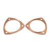 Chevy SBC BBC 2 x 3.5" Copper Header Pipe Collector Flange Gaskets
