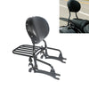 Indian Chief Dark Horse Black Sissy Bar Backrest Luggage Rack (2014-2018)