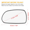 Hyundai Elantra Left Driver Side Rearview Mirror Glass (2011-2016)
