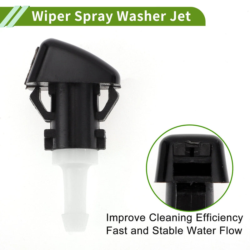 Jeep Windshield Washer Nozzle & 2 x Hose Connectors (2008-2016)