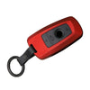 BMW 1 3 4 5 6 7 Series 3 Button Key Fob Cover Protector Red