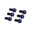 Motorcycle Bike Bicycle 6 x Titanium M6x20mm Torx Head Flange Bolts