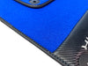 Lamborghini Huracan (2014-2023) - Carbon Fiber Leather Blue Floor Mats