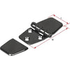 Hinge 316 S/S Black PVD Anti-Slam Cover 40mm x 76mm Split Pair