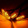 Jeep Gladiator 4x Amber LED Raptor Lights with Harness (2020-2023)