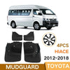Toyota Hiace Molded Mud Flaps Splash Guard Mudguard Fender 4PCS (2012–2018)