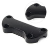 Harley Dyna Softail Sportster Black Smooth Handlebar Riser Top Clamp