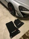 McLaren 650S Black Tailored Carpets with Emblem Floor Mats Set (2014-2019)