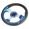 Car - Lightweight Blue PVC Steering Wheel 13" (32mm Depth)