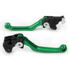 Kawasaki KLX250 D-Tracker CNC Green Pivot Dirt Clutch Brake Levers (1993-1997)