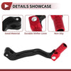 Bosuer M4 Folding Gear Shifter Lever Black Red