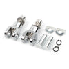 Harley Softail (2000-2020) Silver Rear Passenger Foot Pegs Bracket