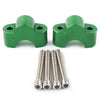 Kawasaki Z900RS Green Handlebar Riser Adapters (2018-2020)