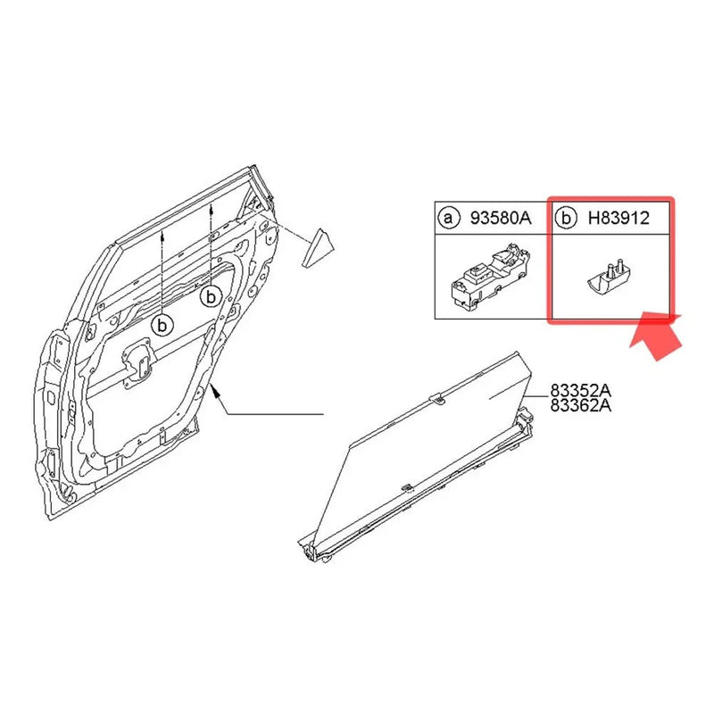 Hyundai Santa Fe SPORT Rear Sun Shade Curtain Hook / 4PCS / (2013–2018)
