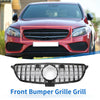 Mercedes-Benz GLE 2015-2019 Chrome Silver Tone Front Upper Bumper Grille