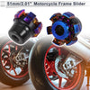Motorcycle 12mm Aluminum Alloy Plastic Motorcycle Slider Frame 2 x