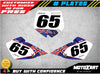 KTM 65 Aussie Style Decals Custom Number Plates (2002-2008)