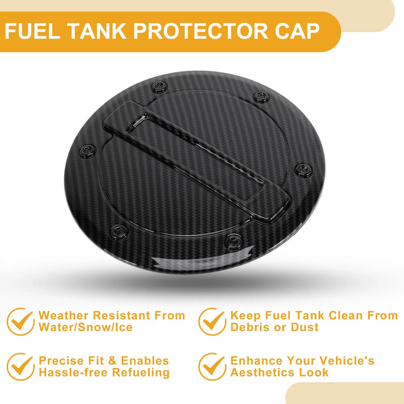 Dodge Ram Carbon Fiber Black Fuel Tank Door Cap (2023 - 2025)