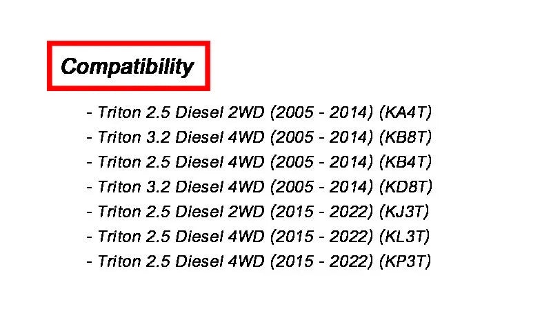 Mitsubishi L200 Triton 4 x Rocker Cover Oil Seals (2006-2014)