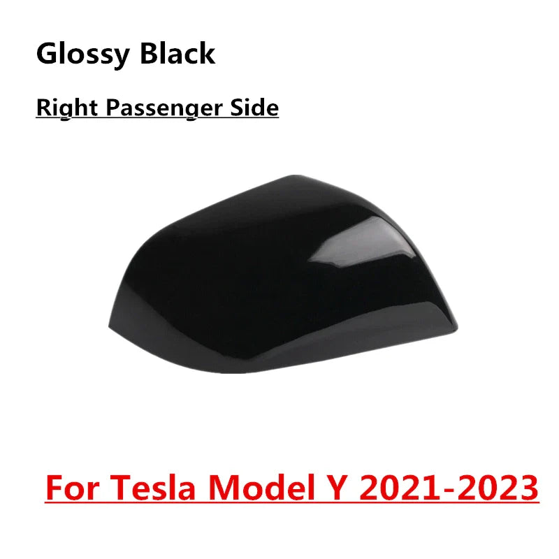Tesla Model Y Right Side Mirror Rearview Cover / Glossy Black / (2021–2023)