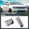 Jeep Grand Cherokee (2022-2025) Silver Tone 2 x Auto Foot Pedal Pads Covers