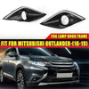 Mitsubishi Outlander 2 x Front Fog Lamp Light Cover Bezel Trim (2016-2019)
