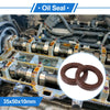 Oil Seal / 35x50x10mm / Rotary Shaft Seal FKM Rubber Brown 2x