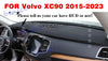 Volvo XC90 Dashboard Cover / Black Leather / Dash Pad (2015–2023)