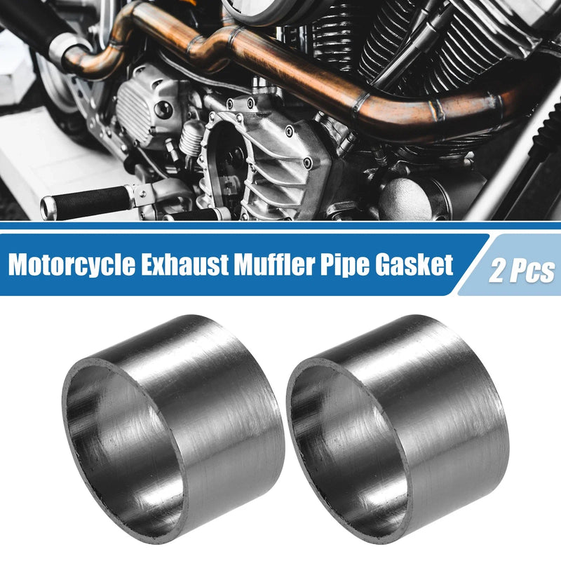 Make Model 2 Pcs / 55mm OD / Motorcycle Exhaust Muffler Pipe Gasket Seal Silencer Connector