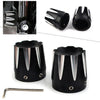 Harley Dyna, Fatboy, Electra, Street Glide, Road King Front Axle Nut Covers (2006-2023)