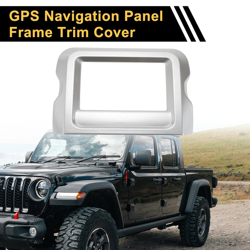 Jeep Wrangler JL JLU GPS Navigation Panel Frame Trim Cover (2018-2023)
